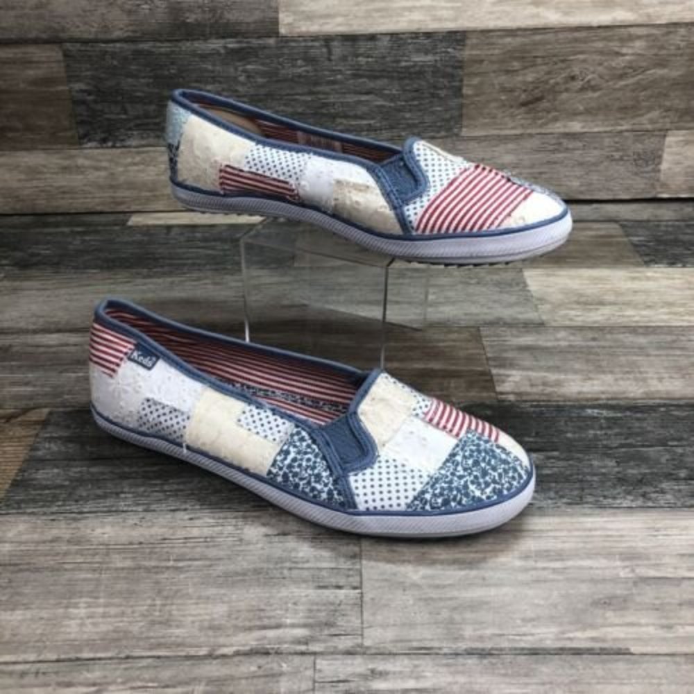 Keds Ballet Flats Women's Size 6 Slip On Shoes Multicolor Patchwork